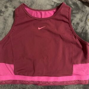Nike Pro Pink and Purple Sports Bra